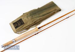 Fine Hardy’s England “The J.J.H Triumph” palakona trout fly rod post serial no c1980 onwards – 8ft