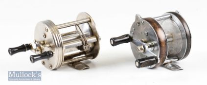 ABU Record 1550 Modell C Multiplier reel together with ABU Record Sport 2100 both twin handled^