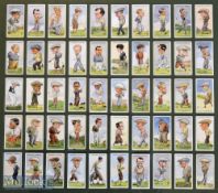 W A & A C Churchman's full set of 'Prominent Golfers' Cigarette Cards issued in 1931 – complete