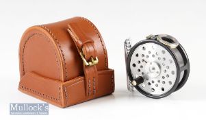 Hardy Bros England ‘The St George Junior’ 2 ½” fly reel pat 24245 and 9261 in black finish with