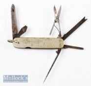 Hardy Anglers Knife No.4 with correct blades^ knife^ scissors^ spike^ bottle / can opener^