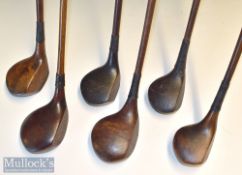 Collection of varying size golf woods (6) – St Andrews Golf Co large head driver stamped L to the