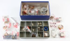 Selection of Assorted Mitchell Reels parts many items within plastic bags marked 82465^ 82463^