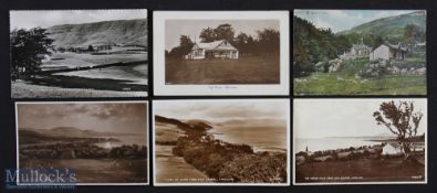 Interesting collection of early Scottish golf course and clubs postcards in the Clyde/Glasgow area