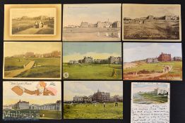 Interesting collection of St Andrews golfing postcards from the early 1900s onwards (9) mostly