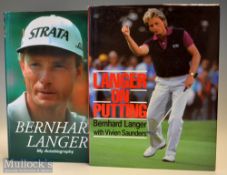 Langer^ Bernhard golf books signed (2) - “My Autobiography” 1st ed 2002 signed on publishers