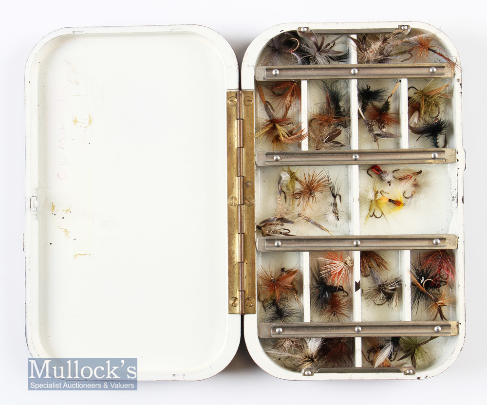 Hardy Bros Neroda mottled brown dry fly case having internal compartments with sliding tops^ - Image 2 of 2