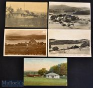 Small selection of various Dumfries and Galloway golfing scene postcards from 1911 onwards (5) –
