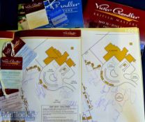 4x British Masters signed golf programmes from 1999 to 2002 – to incl 46 various signatures mostly