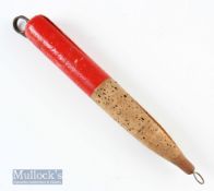 Rare Hardy Float Sea Release float 8” painted half red