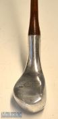 Fine and rare The Malvern Pat aluminium bulger small head driver c1895 – with thick hosel and