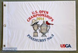 2014 US Open Golf Championship embroidered pin flag – played at Pinehurst No.2 and won by Martin