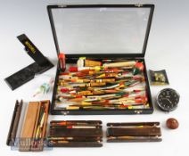Interesting assortment of Fishing Floats and Quill Floats to include an Allcock’s Fishing Gazette^