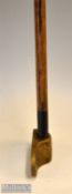 A Rare left hand Anderson and Sons Patent Brass Cross Line bore thro putter – with makers mark and