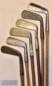 Good cross section of blade putters (6) Brodie & Son wide flange blade^ Melville Brown large head