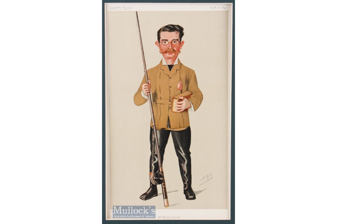 Vanity Fair 1891 Mr William Black Colour Print William Black 1841-1898 was a Victorian novelist