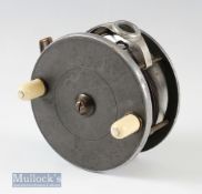 Scarce Hardy Bros 4 ½” combined fly-spinning reel with faint Hardy’s Pat stamp to back plate^