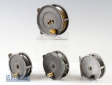 Walter Dingley – J J S Walker Bampton & Co Alnwick 3” alloy fly reel marked D internally^ together