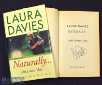 Davies^ Laura (Dame) signed golf book - “Laura Davies Naturally…” 1st ed 1996 signed to the main
