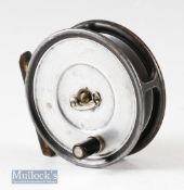 Hardy Bros England ‘The Uniqua’ 3 1/8” alloy fly reel internally stamped JL^ with appears spitfire