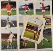 Selection of 1960s premium issue Typhoo Tea photocards of football stars with facsimile