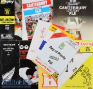1970-1992 Fiji Rugby Programmes in New Zealand (10): Mostly big and bold editions for the