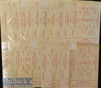 1957/58 Manchester United Reserve Football Programmes including Nos 1-22^ such as Bolton