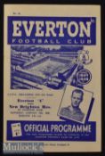 1947/48 Everton A v New Brighton Reserves Football Programme LCFA Challenge Cup date 10 Jan^