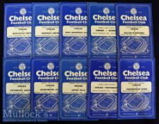 1955/56 Chelsea home football programmes to include Bolton Wanderers^ Huddersfield Town^ Portsmouth^