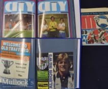 1977/78 Manchester City Complete Season Home Football Programmes in blue binders^ together with Away