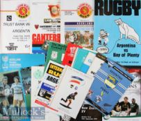 Argentina Abroad Rugby Programme Collection (16): v Cardiff and v Wales 1976; North of England 1978;
