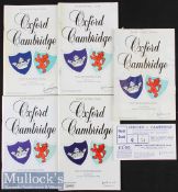 Oxbridge Varsity Match Rugby Programmes (5): Twickenham issues for 1982^ 1986^ 1987 (wrinkles but