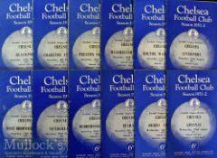 1951/52 Chelsea home football programmes to include Arsenal^ Liverpool^ Derby County^ Fulham^