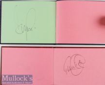 Selection of Various Football Autographs within albums including Gordon Banks^ Ron Flowers^ Graham