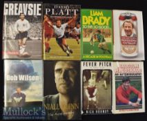 Selection of Signed Football Books appear first editions and include David Platt Achieving The Goal^