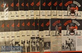1950/51 Manchester United Home Football Programmes consisting of Nos 1^ 3^ 4^ 6^ 7^ 8(x2)^ 9^ 10^