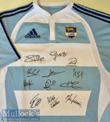 Argentina Signed Replica Rugby Jersey: Lovely Adidas ‘ClimaCool’ collarless jersey^ possibly from