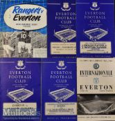 Selection of Various 1963/64 Everton Football Programmes to include v Inter Milan (H) & (A)^ v