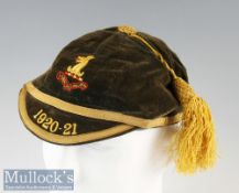 1920 Rugby Honours Cap: In lovely outward condition though with lining thoroughly worn^ ideal for