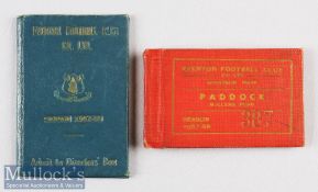 Scarce 1957/58 Everton FC ‘Admit to Director’s Box’ booklet with fixtures internally^ bound in