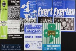 1970/71 Everton European Champions League Football Programmes to include H & A^ IB Keflavik^