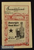 1947/48 Sunderland v Everton Football Programme 25 Dec in F condition