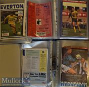 1990/91 – 1992/93 Everton Home and Away Football Programme Collection to include League (appears