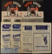 Selection of 1950s Manchester City Home Football Programmes to include 52/53 Chelsea^ 48/49^ 49/