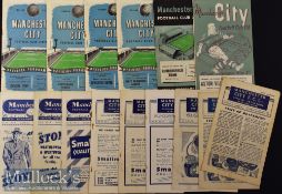 Selection of 1940-50s Manchester City Home Football Programmes to include 45/46 Blackburn Rovers^