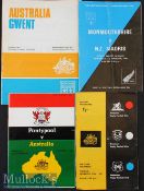 Mon/Gwent et al v Down Under Rugby Programmes (4): Pontypool^ Newbridge & Cross Keys v Australia