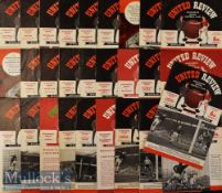 1962/63 Manchester United Home Football Programmes to include Nos 1-29^ excluding No 16^ condition