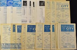Selection of 1959-1985 Manchester City Reserve Home Football Programmes missing tokens etc^ varied