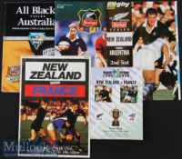 1986-2005 New Zealand Home etc Test Rugby Programmes (5): v France (Christchurch^ 1986)^