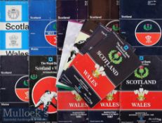 1971-1995 Scotland v Wales Test Rugby Programmes (14): All at Murrayfield^ from the 19-18 Welsh